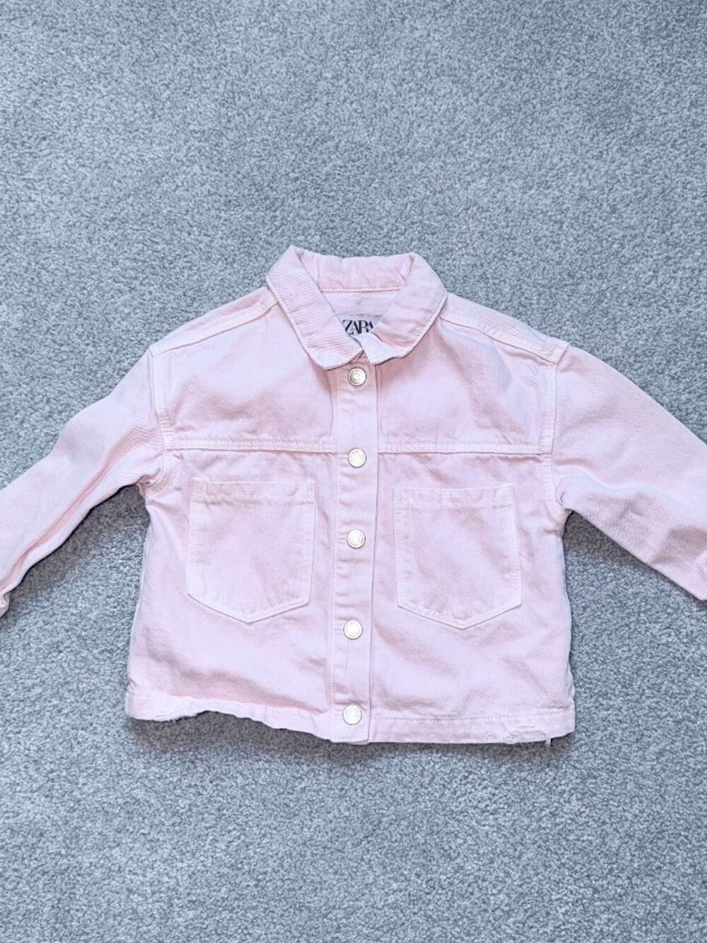 Zara Pink Denim Jacket 12-18m
